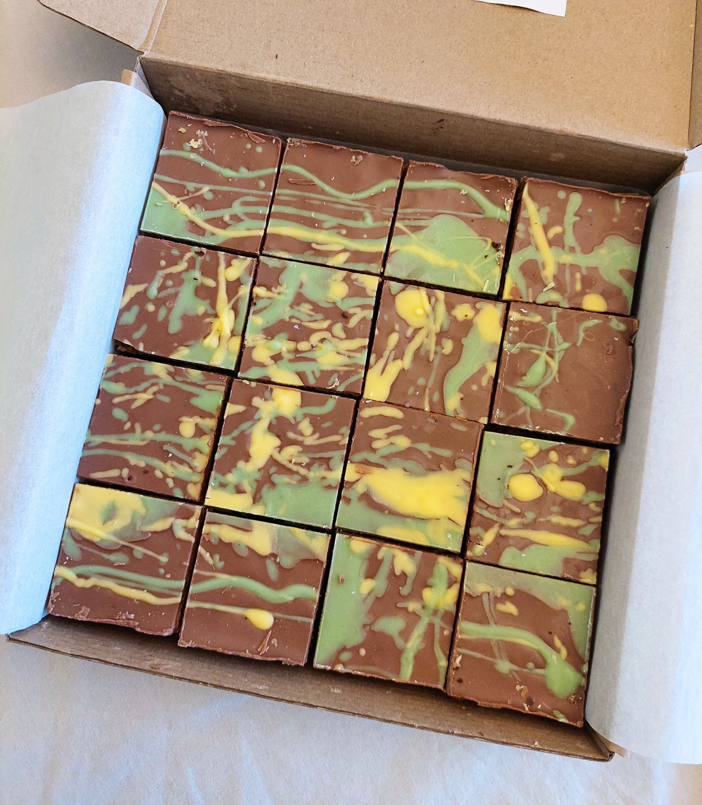 Pistachio & Kataifi Brownies
