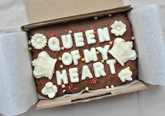 Mothers Day Custom Message Brownie with chocolate/sweet decor